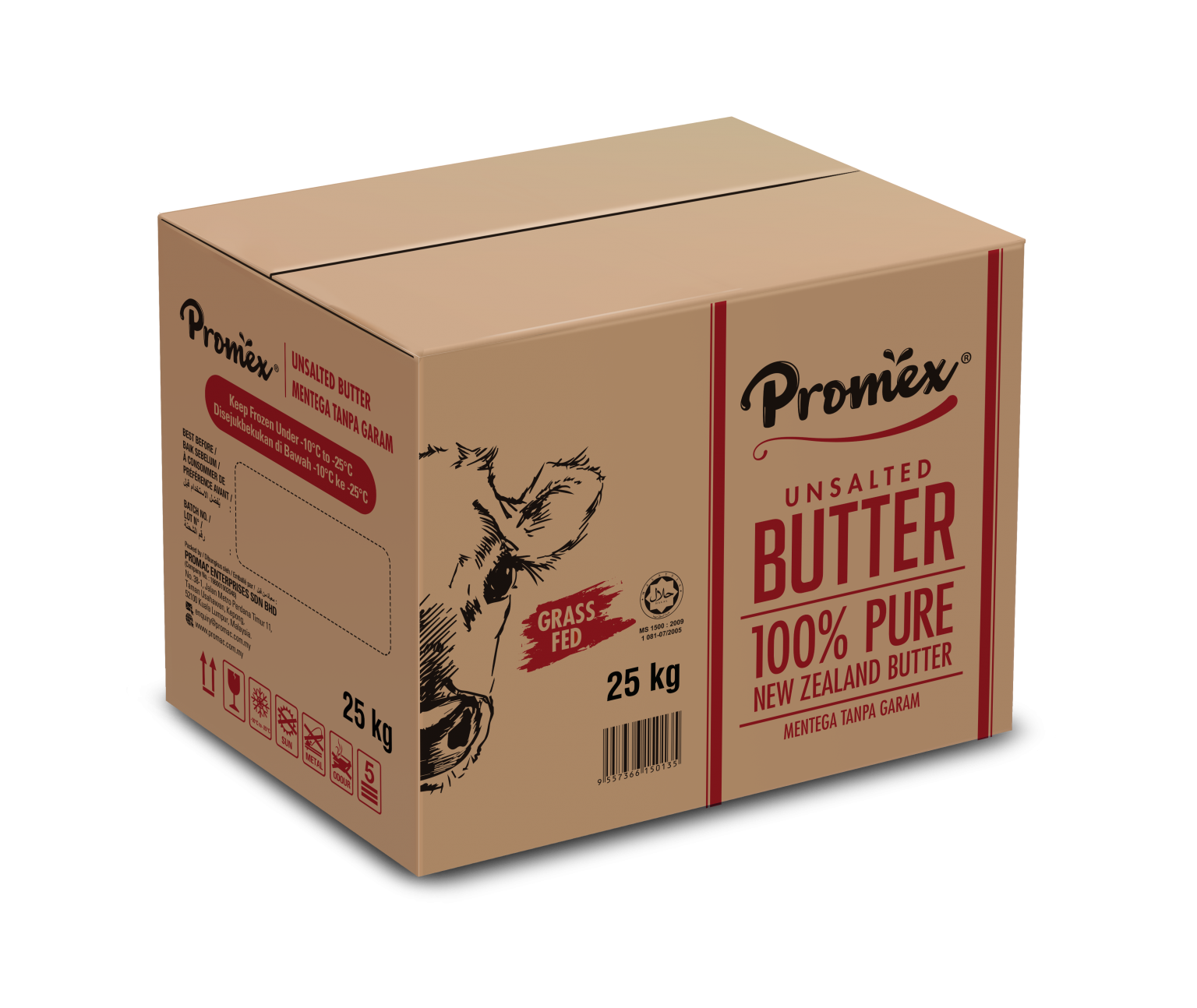 PROMEX UNSALTED BULK BUTTER 25KG PTS Food Distribution